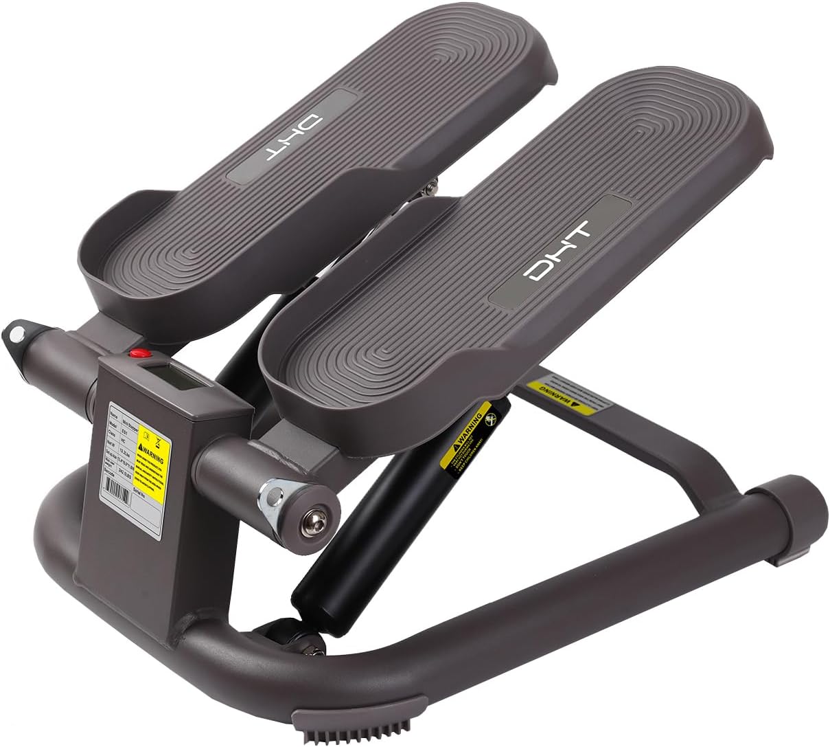 DHT ES-1 Mini Stair Stepper with Resistance Bands and LCD Calories Steps Mileage Count Monitor Record